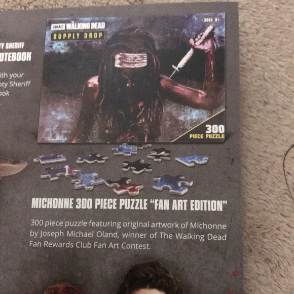 AMC The Walking Dead official Supply Drop Michonne 300 piece puzzle New - Picture 5 of 5